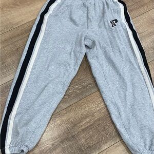 PINK Victoria's Secret Gray and Black Sweatpants with Sporty Stripes women’s XS